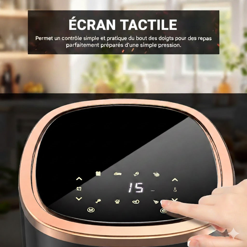 Airfryer 6L avec Fenêtre Visible – Cuisson saine, rapide et silencieuse