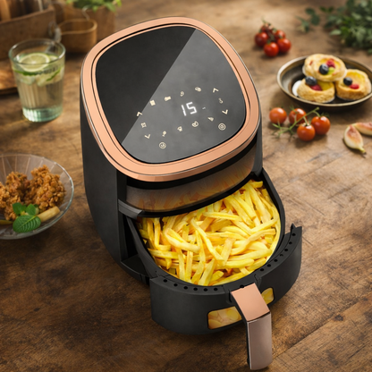Airfryer 6L avec Fenêtre Visible – Cuisson saine, rapide et silencieuse